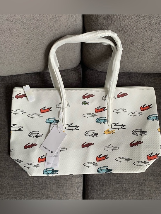 Lacoste Handbags - Lacoste L.12.12 Concept Tote handbag Bag purse colorful croc print NWT